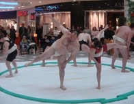 Sumo demonstrations in Mall Varna